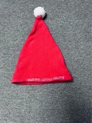 Mała czapka mikołaja na czubek choinki