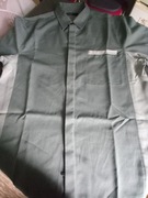 Easy Koszula szara krótki rękaw roz L