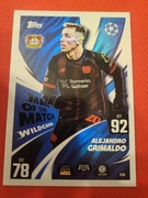 MATCH ATTAX UCL 2025/26 2026 MAN OF THE MATCH 330 ALEJANDRO GRIMALDO BAYER