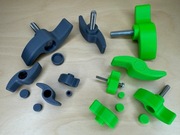 Pokrętło motylkowe do śrub M5 (5 szt.) + Zaślepki