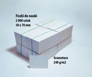 Fiszki do nauki 2000 szt puste czyste in blanco GIGA PAKIET