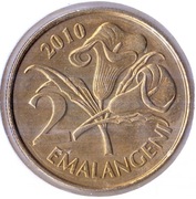 SUAZI (ESWATINI) 2 Emalangeni 2010, KM# 46,UNC