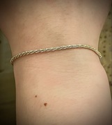 Bransoletka damska cienki łańcuszek.