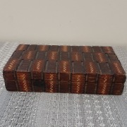 Szkatułka drewniana ręcznie zdobiona