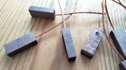 Szczotka miedź z grafitem 5x8 mm przewód z czoła na środku