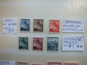 6szt. znaczki Mi 20 BOHMEN 1939r. LIŚCIE Niemcy Rzesza czyste ** Czechy