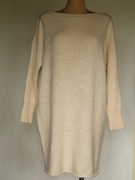 # Włoski luźny pastelowy dłuższy wełna moher - 40 - 42 #