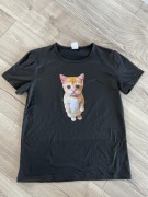 Śmieszna koszulka z kotem S/M