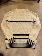 Sweter damski ecru w paski | styl marynarski | paski | classic