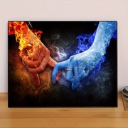 5D DIY Haft diamentowy Ogień i Woda