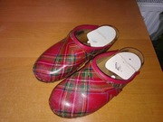 Drewniaki chodaki buty damskie drewniane klapki 36 sandałki PRL wzór