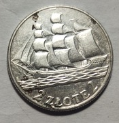 2 złote żaglowiec Polska rok 1936 Nr 113
