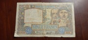 BANKNOT FRANCJA 20 FRANCS 1940 ROK BARDZO RZADKI DRUGI NA ALLEGRO