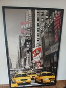 reprodukcja obraz miasto ulica taxi usa duzy 115x180 cm dekoracja