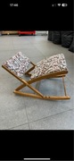 Podnóżek bujany Bujak krzesło krzesełko Vintage składane retro unikat