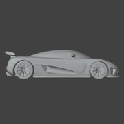 Dekoracja ścienna Koenigsegg Agera X 3D