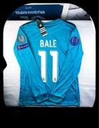 (L) BALE 11 REAL MADRYT 2017/18 LIGA MISTRZÓW LONG SLEEVE TURKUSOWA BLUZA