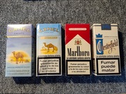 kolekcjonerskie zestaw Marlboro, Camel, Chesterfield PRLPewex Baltona 