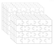 Zestaw 10 puzzli do sublimacji DIY 10x15 i 20x15 cm personalizacja