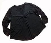 Shein ładna lejąca bluzeczka koronkowy rękaw r.3XL