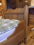 Łóżko stylowe 105cm lite drewno + materac 600 zł