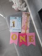 Zestaw urodzinowy na roczek dziewczynki