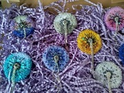 Broszka dandelion, biżuteria, na prezent 