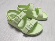 Sandały piankowe r. 30 jasno zielone buty na basen, na lato