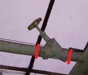 Zawór ręczny z pokrętłem na rurę stalowy 76mm 7,6cm rury element 3 szt