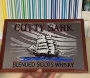 Rzadka reklama lustro pubowe Cutty Sark blend scots whisky