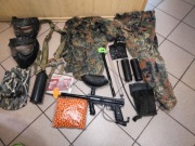 Mega zestaw do Paintballa Tippmann 98, maska, druga lufa snajperska, moro