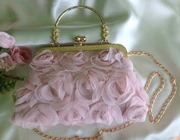 Torebka Wieczorowa - Różowe róże