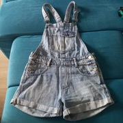 Ogrodniczki krótkie, spodenki jeansowe rozmiar 34