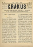 KRAKUS, nr 13, rok 1891 r.