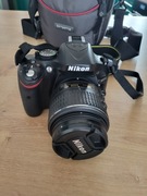 Lustrzanka Nikon D5200 z obiektywem 18-55mm 