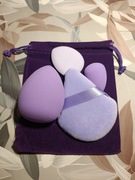 Zestaw gąbeczek do makijażu puszek lawendowe