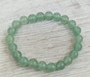 Bransoletka z zielonego aventurynu kulka 8mm 