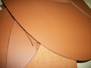 SKÓRA NATURALNA BRĄZOWA GRUBA OK 2,5 MM SOLIDNA 