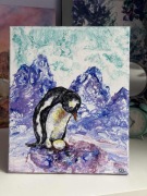 Na prezent na święta - Obraz akrylowy 30x25 na podobraziu PINGWIN