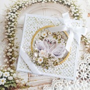 Kartka, ręcznie robiona, ślub, Rocznica