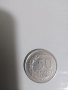 Moneta 50gr. groszy z 1991 roku. Stan BDB. Nr.2