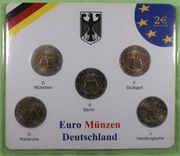 Niemcy zestav monety emitowane w 2007 - 2 EURO Traktat Rzymski