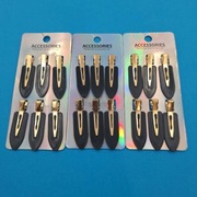 Zestaw 18 klipsów do włosów BEZ ZAGNIECEŃ - Czarne