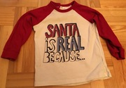 Bluzka "Santa is real" - H&M – rozmiar 86