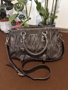 Vintage Prada Gaufre Tote Bag – torebka brązowa skóra Nappa