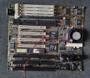 płyta, procesor Pentium 166MMX, 32MB SD RAM - sprawne