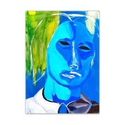 Obraz abstrakcja portret twarz modigliani 