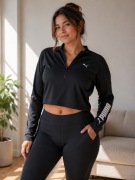 Puma Fit Eversculpt Zip – długi rękaw, crop top rozmiar xl damska sport