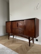 Duńska komoda Highboard Mid Century Modern lata 60