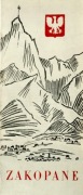 Stary  folder Zakopane 1925r   70x30cm